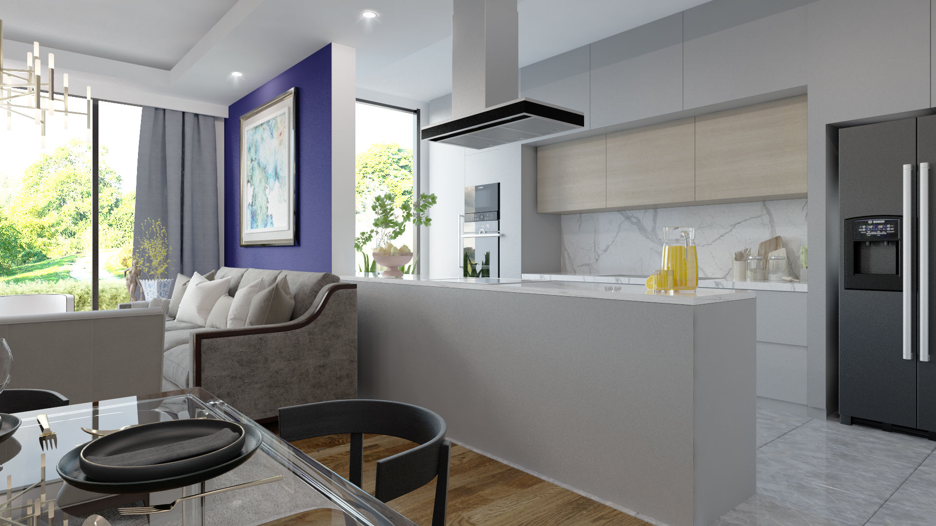 Özel Villa Projesi - Silivri/İSTANBUL, Rengin Mimarlık Rengin Mimarlık Modern kitchen