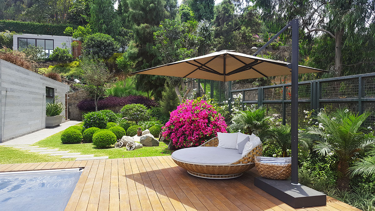 Un jardín donde el cliente se pueda sentir en un oasis particular., Marcia Lenz Paisajismo Marcia Lenz Paisajismo Modern Garden Furniture