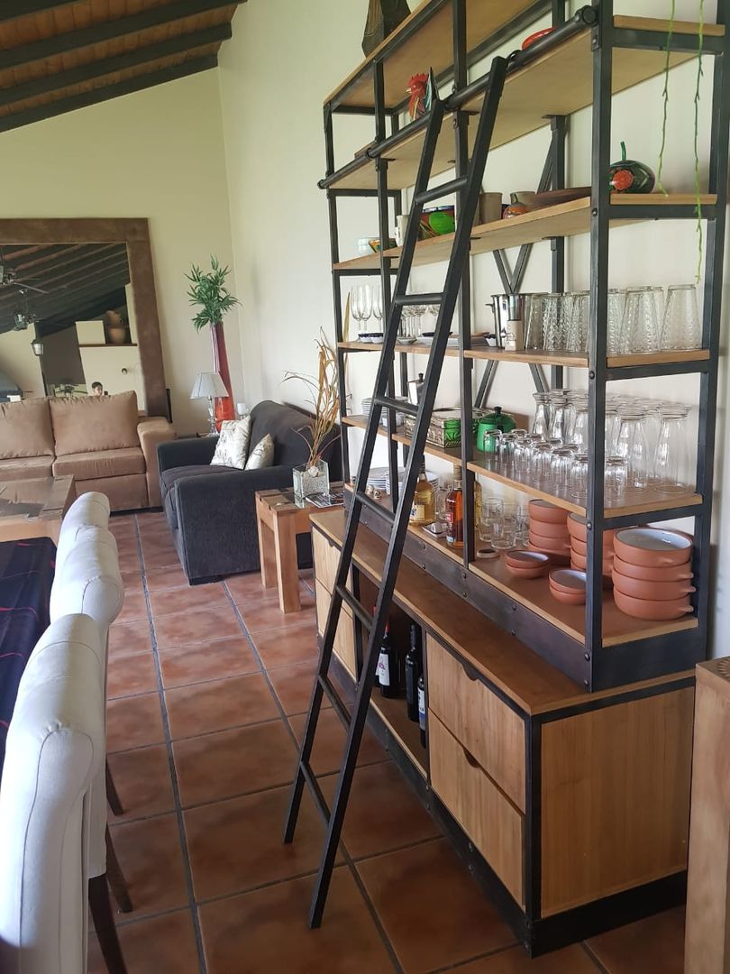 Remodelación de Quincho en Salta por A3 Arquitectas, Sofía Lopez Arquitecta Sofía Lopez Arquitecta Phòng khách phong cách mộc mạc