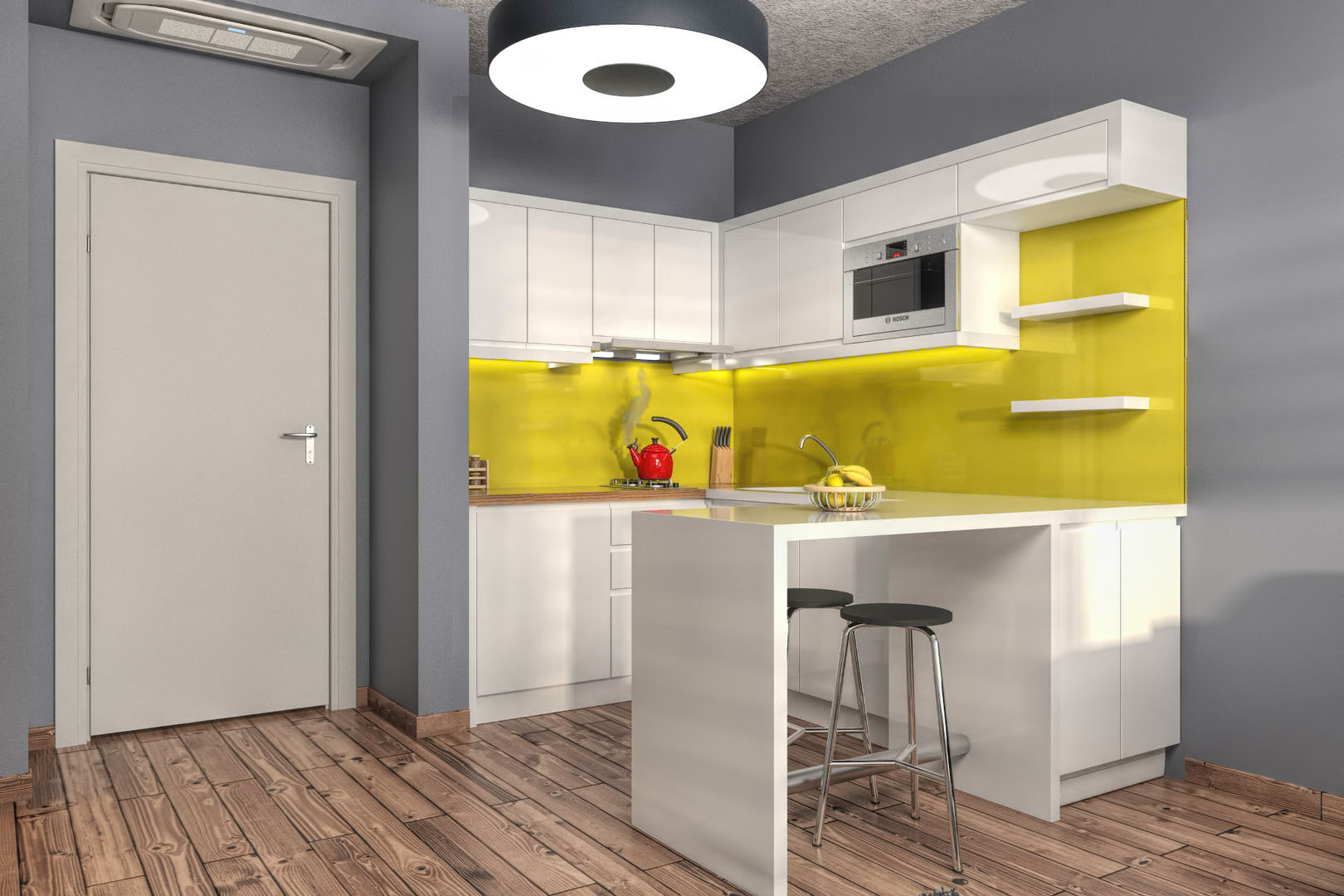 ONTAN BAYRAKLI RESIDENCE, PRODİJİ DİZAYN PRODİJİ DİZAYN Small kitchens