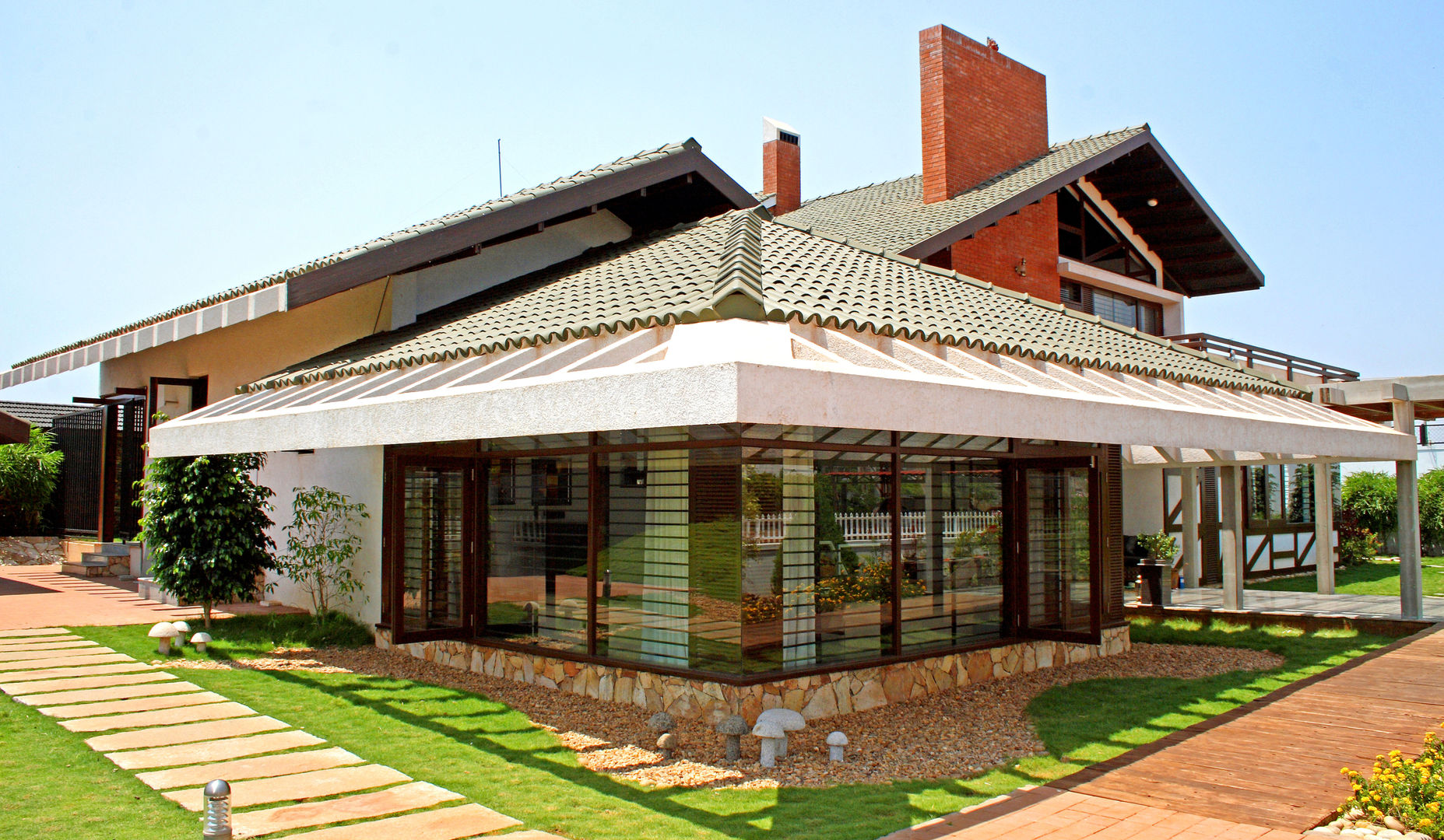 Facade Kembhavi Architecture Foundation Villas