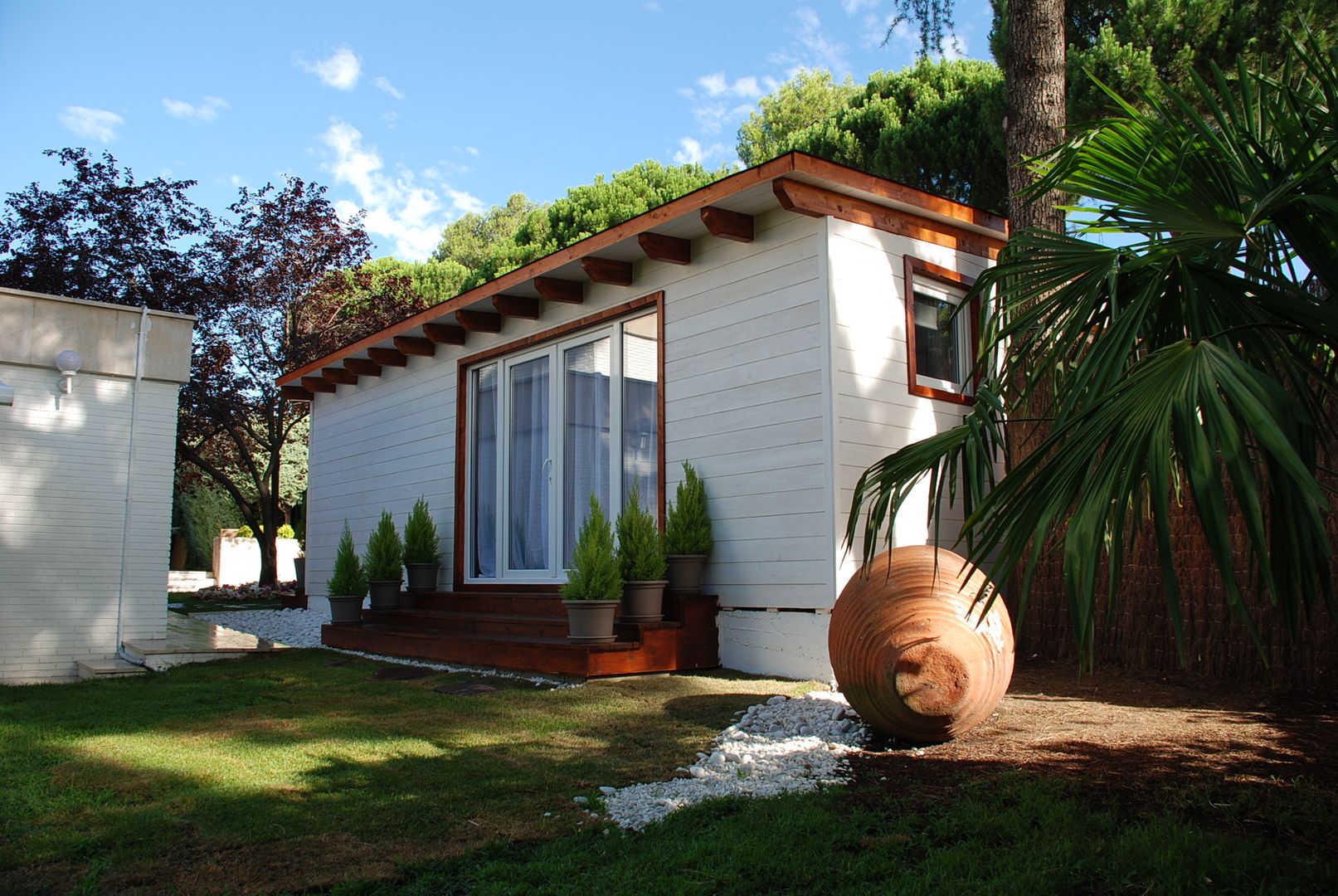 Exterior casa de madera habitable Construcción de casetas de Madera en Madrid Casas de madera