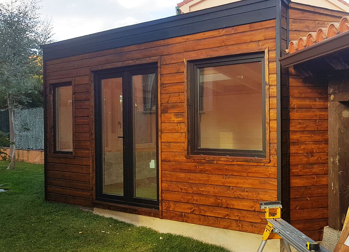 Caseta de madera habitable en Segovia, Construcción de casetas de Madera en Madrid Construcción de casetas de Madera en Madrid Wooden houses Wood Wood effect