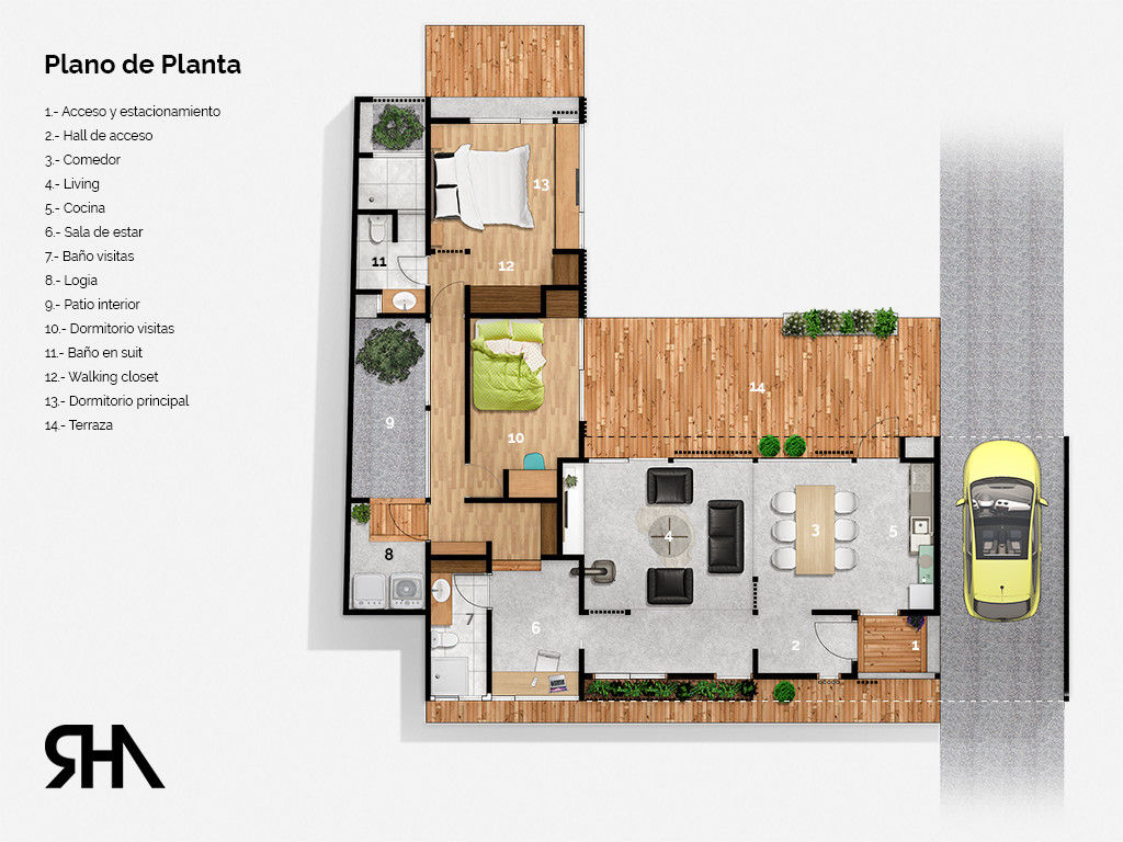 Plano de planta homify