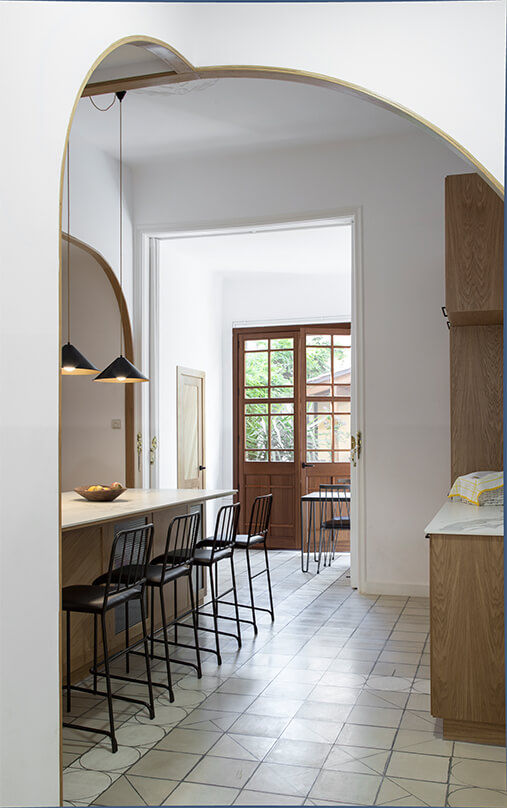 Reforma y renovación de una casa muy pequeña unifamiliar en Barcelona, Ofici: arquitectura Ofici: arquitectura ห้องทานข้าว