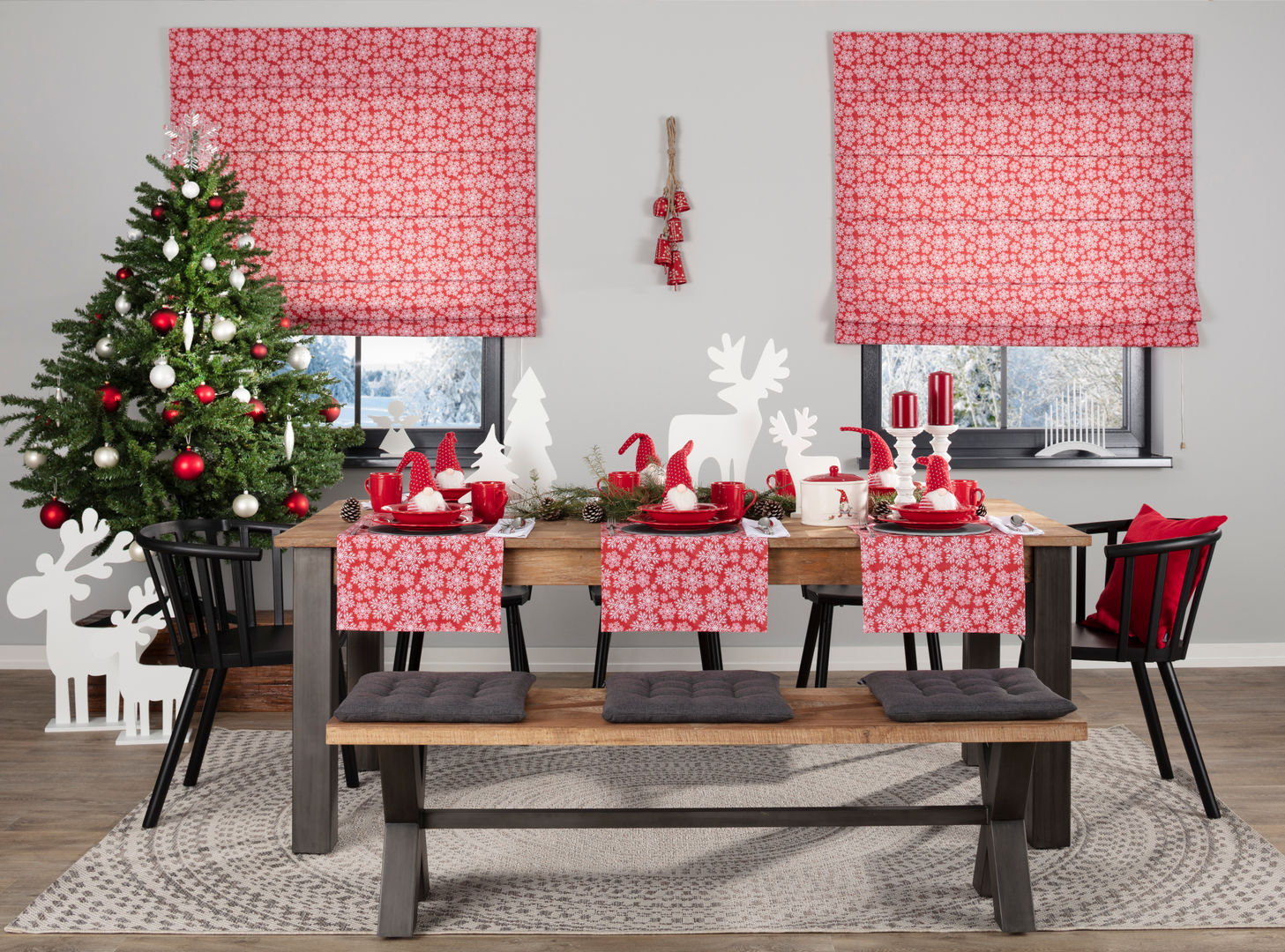 homify Country style dining room Cotton Red Accessories & decoration