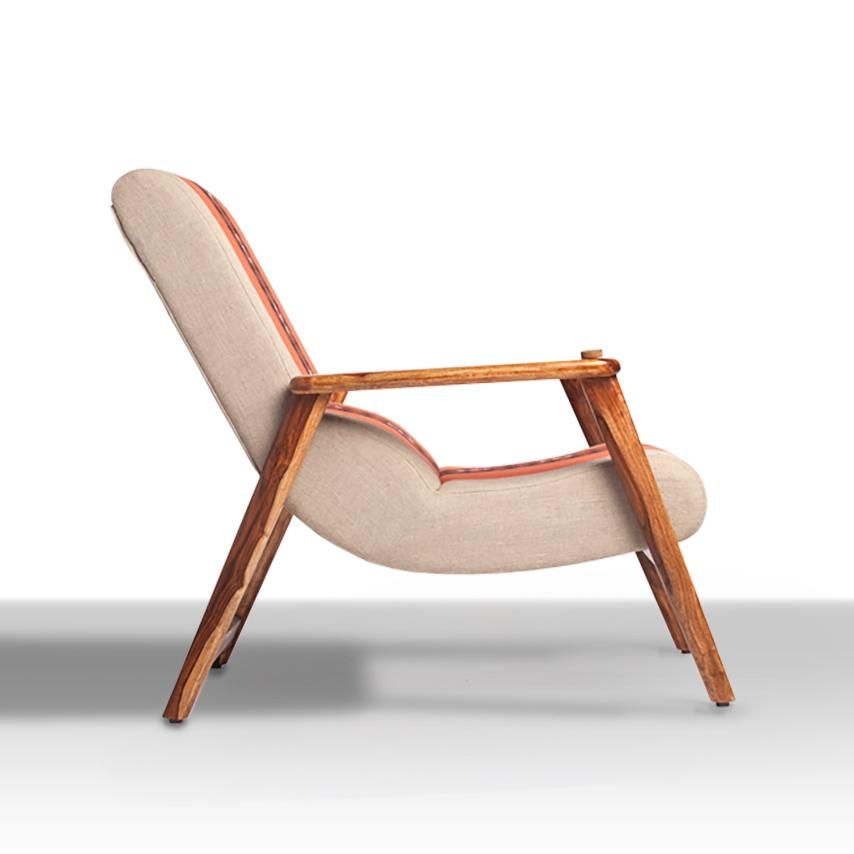 Naga Shawl Lounge Chair with Detachable Surface and Knob Sihasn Modern living room Cotton Red Sofas & armchairs