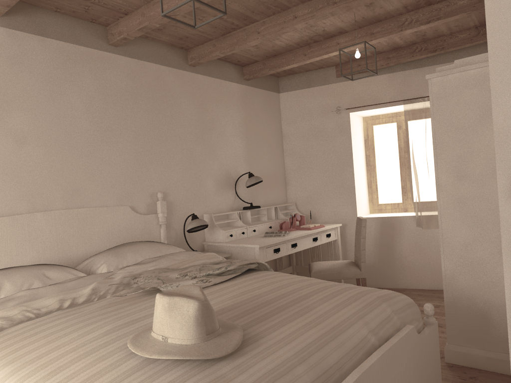 L'Agorà - L'Albergo Arriverà - IMMOBILE 36, Ing. Massimiliano Lusetti Ing. Massimiliano Lusetti Country style bedroom