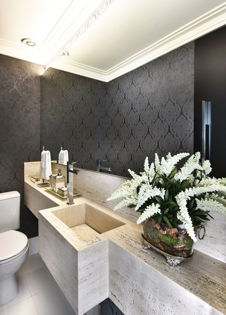 Morumbi _ Apto RN, TL arquitetura e interiores TL arquitetura e interiores Classic style bathroom Marble