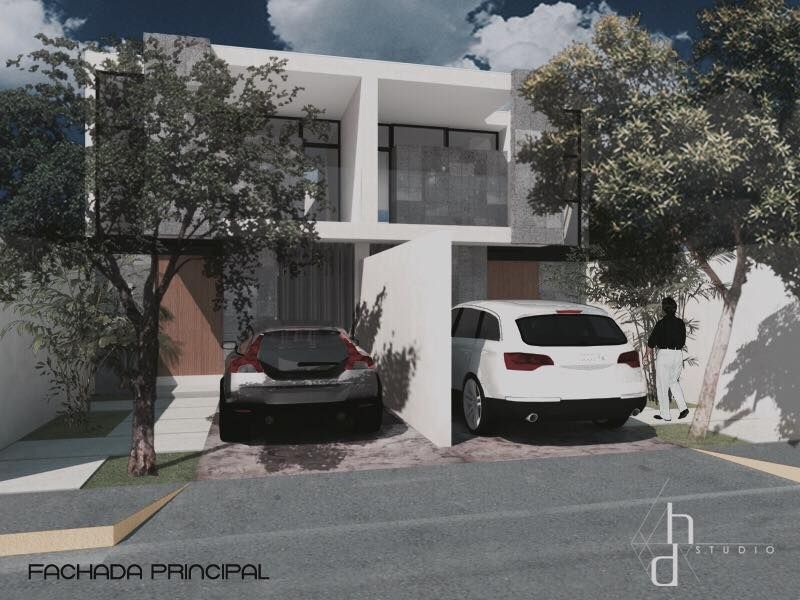 Proyecto de casa habitación diseñada en Mérida, Heftye Arquitectura Heftye Arquitectura Casas unifamilares Hormigón