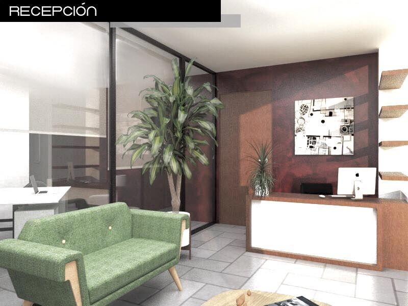 Proyecto de oficina, Heftye Arquitectura Heftye Arquitectura Modern living room Concrete