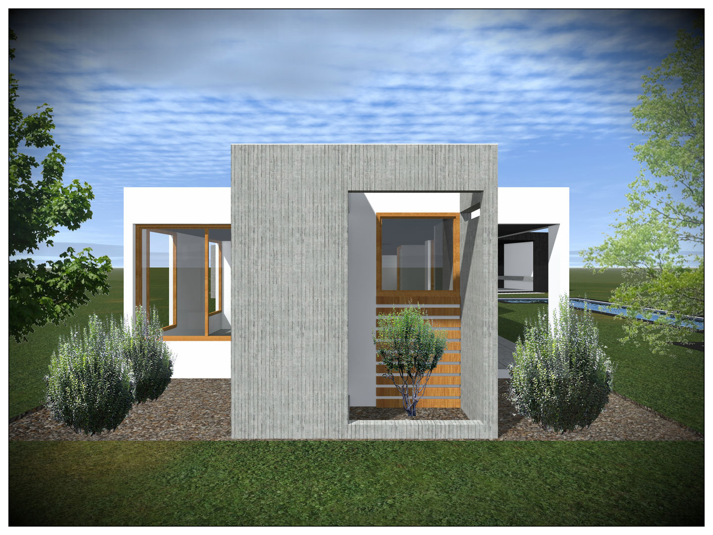 VIVIENDA RURAL CONTEMPORÁNEA PANEL SIP, Vicente Espinoza M. - Arquitecto Vicente Espinoza M. - Arquitecto منزل عائلي صغير