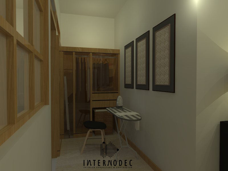 Laundry room Internodec Minimalist style dressing rooms