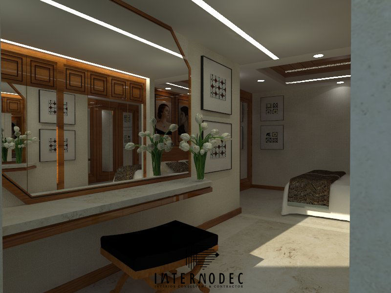 Classic Private Residence Design MR. MT, Internodec Internodec Dormitorios modernos: Ideas, imágenes y decoración