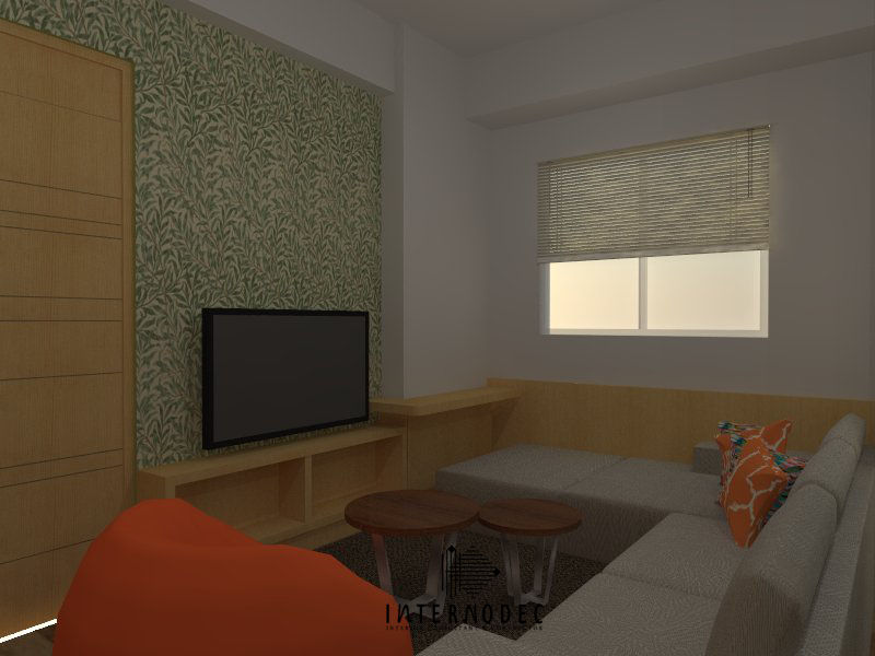 Minimalis Apartment Mrs. LK , Internodec Internodec Гостиная в стиле минимализм