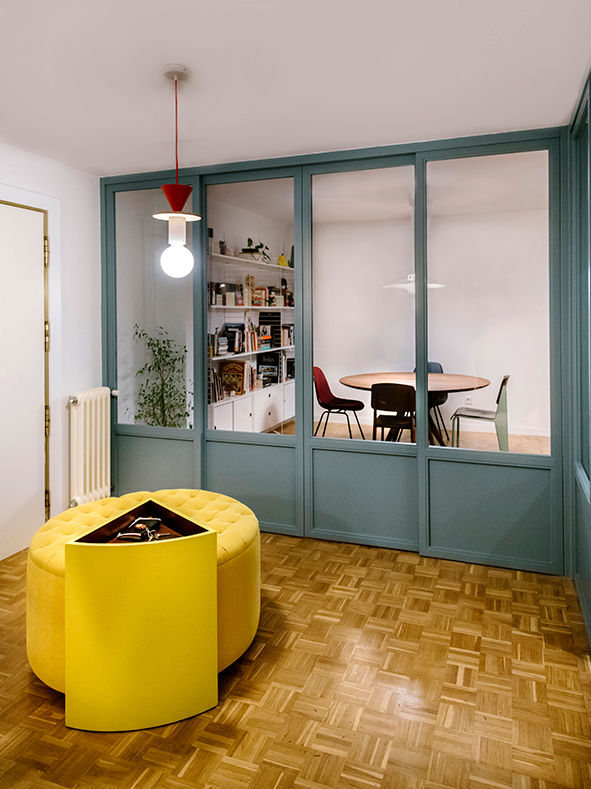 Vivienda en Coslada, nimú equipo de diseño nimú equipo de diseño 미닫이 문 우드 우드 그레인