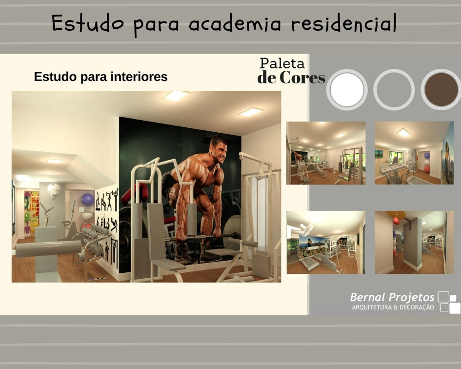 Estudo para academia Bernal Projetos - Arquitetos em Salvador projeto academia,estudo,projeto