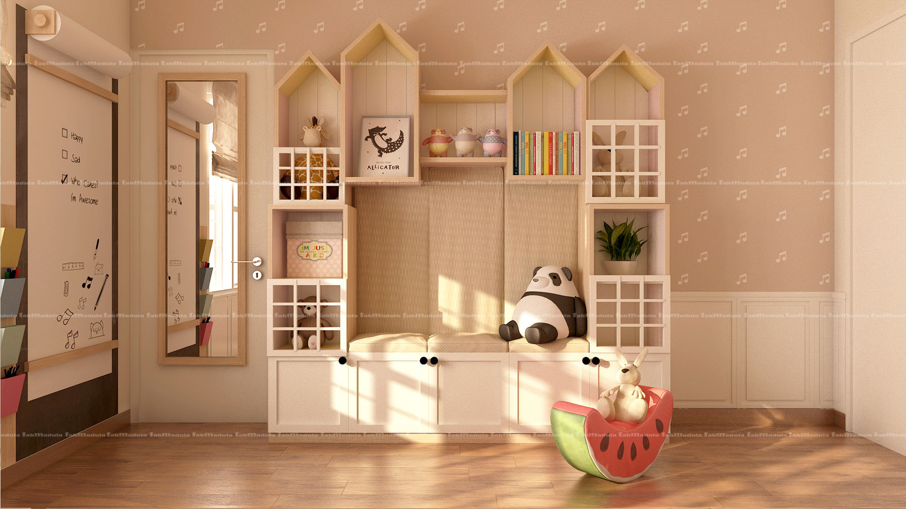 3BHK Interiors , Fabmodula Fabmodula クラシックデザインの 子供部屋