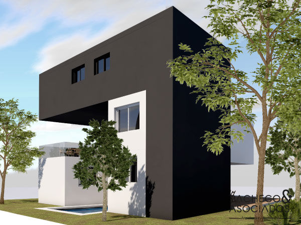 Diseño de una villa en Torrevieja por Pacheco&Asociados, Pacheco & Asociados Pacheco & Asociados Nhà gia đình Bê tông