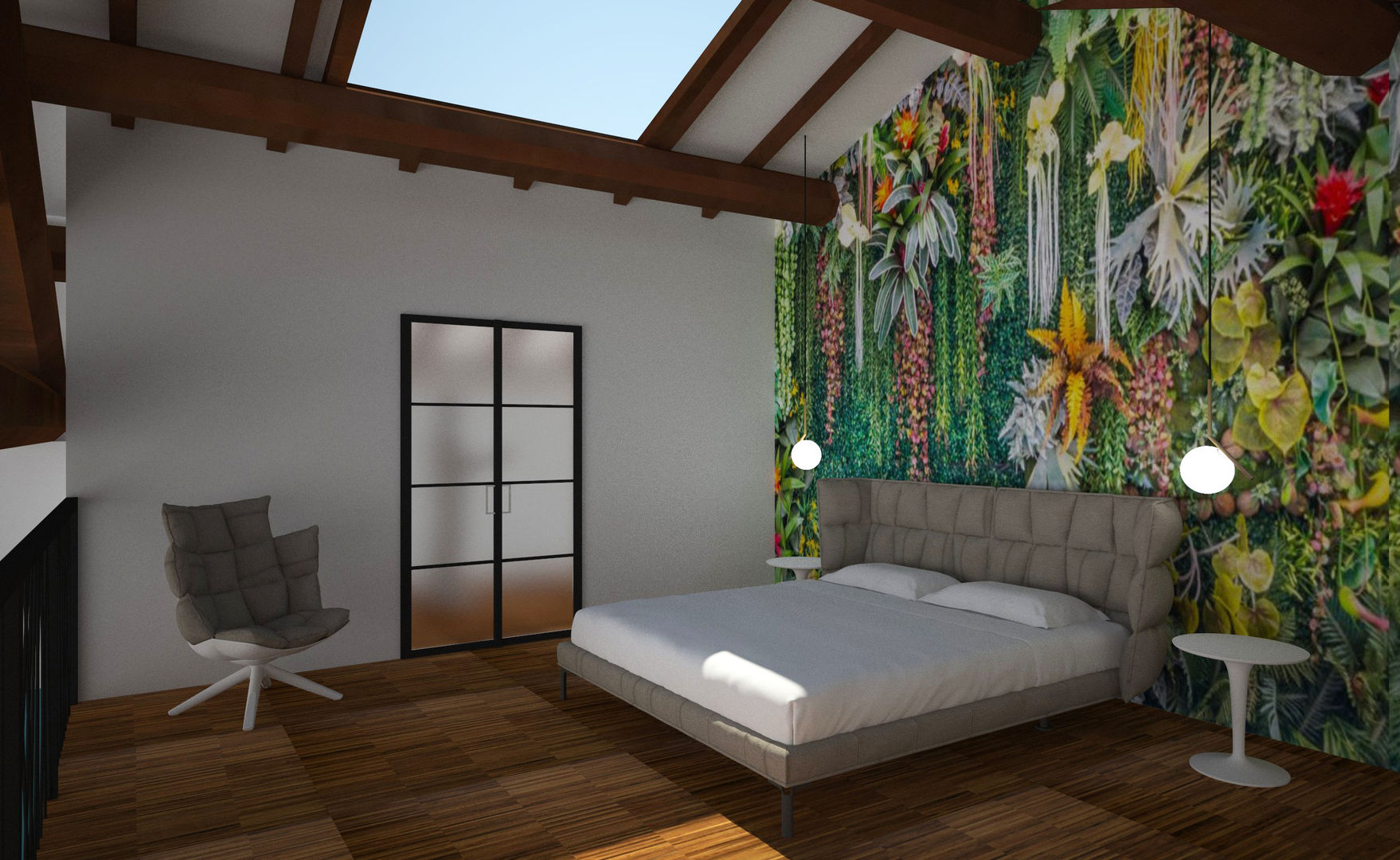 Loft Zarini, B+P architetti B+P architetti Modern style bedroom