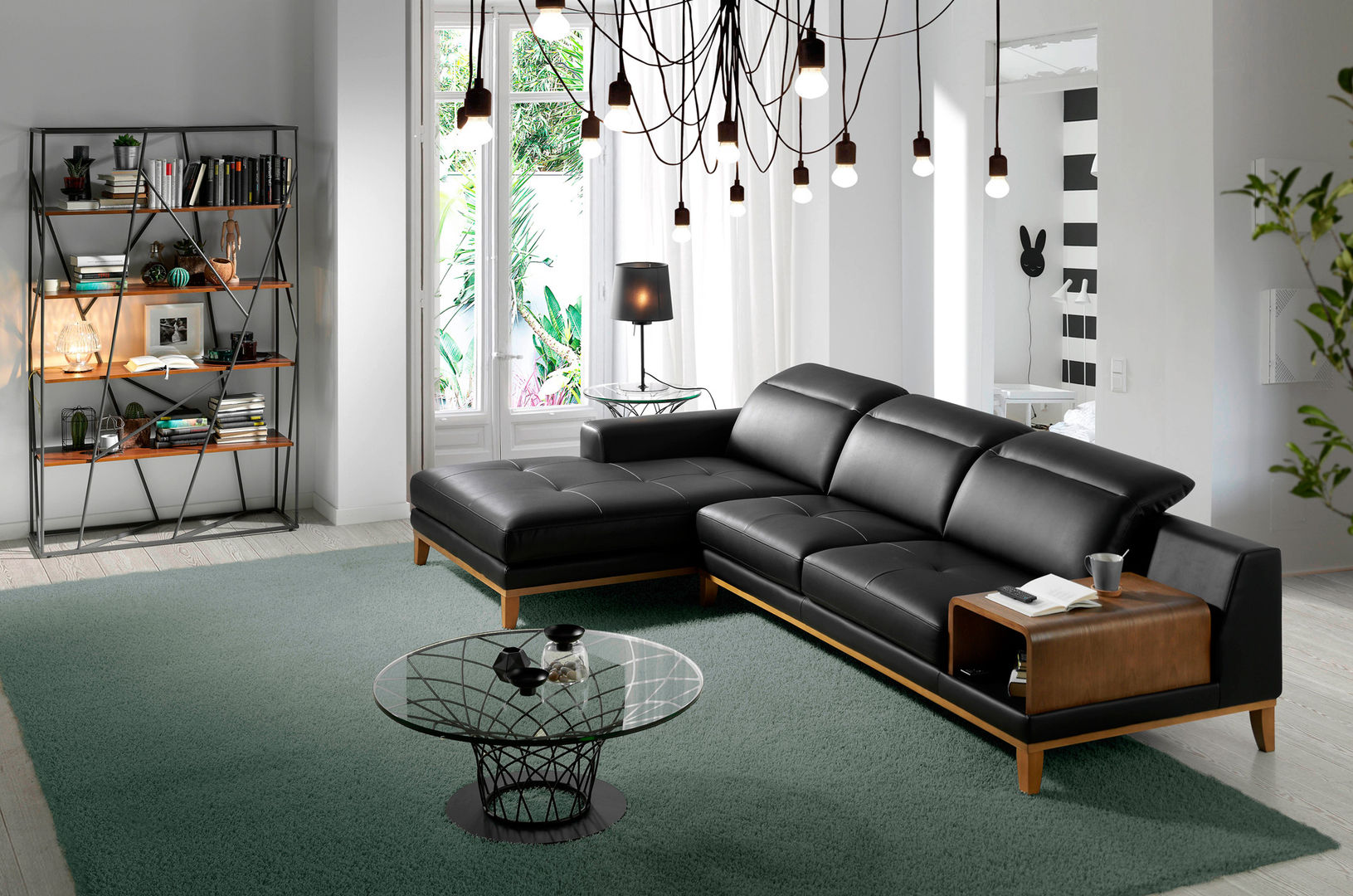 LOS MUEBLES MODERNOS Y DE DISEÑO ITALIANO DE ANGEL CERDÁ, ANGEL CERDA ANGEL CERDA Modern living room Leather Grey Sofas & armchairs