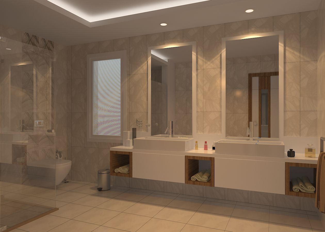 Bodrum Ev Tasarımı, ŞEBNEM MIZRAK ŞEBNEM MIZRAK Modern bathroom Wood Wood effect