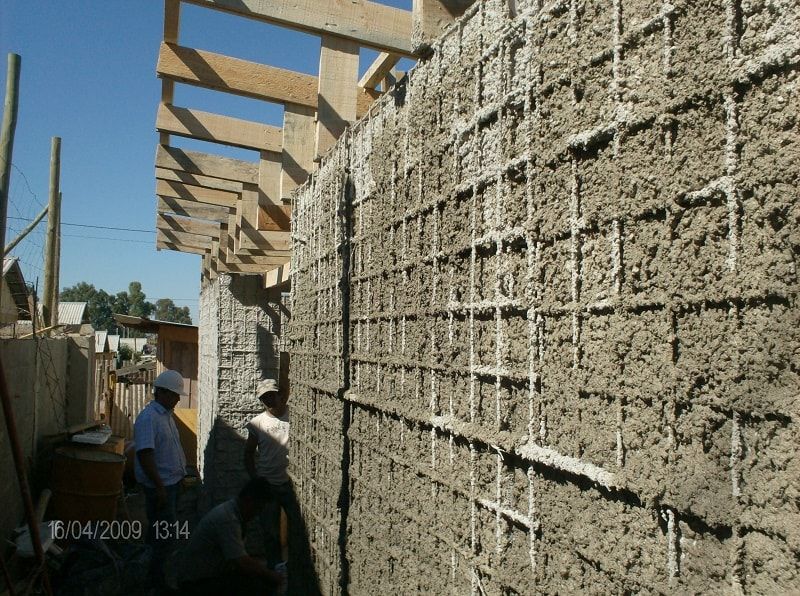 Sistema COFAMUR, eco cero - Arquitectura sustentable en Talca eco cero - Arquitectura sustentable en Talca Casas modernas Betão