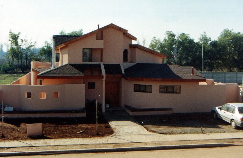 Sistema COFAMUR, eco cero - Arquitectura sustentable en Talca eco cero - Arquitectura sustentable en Talca Rumah pedesaan Beton