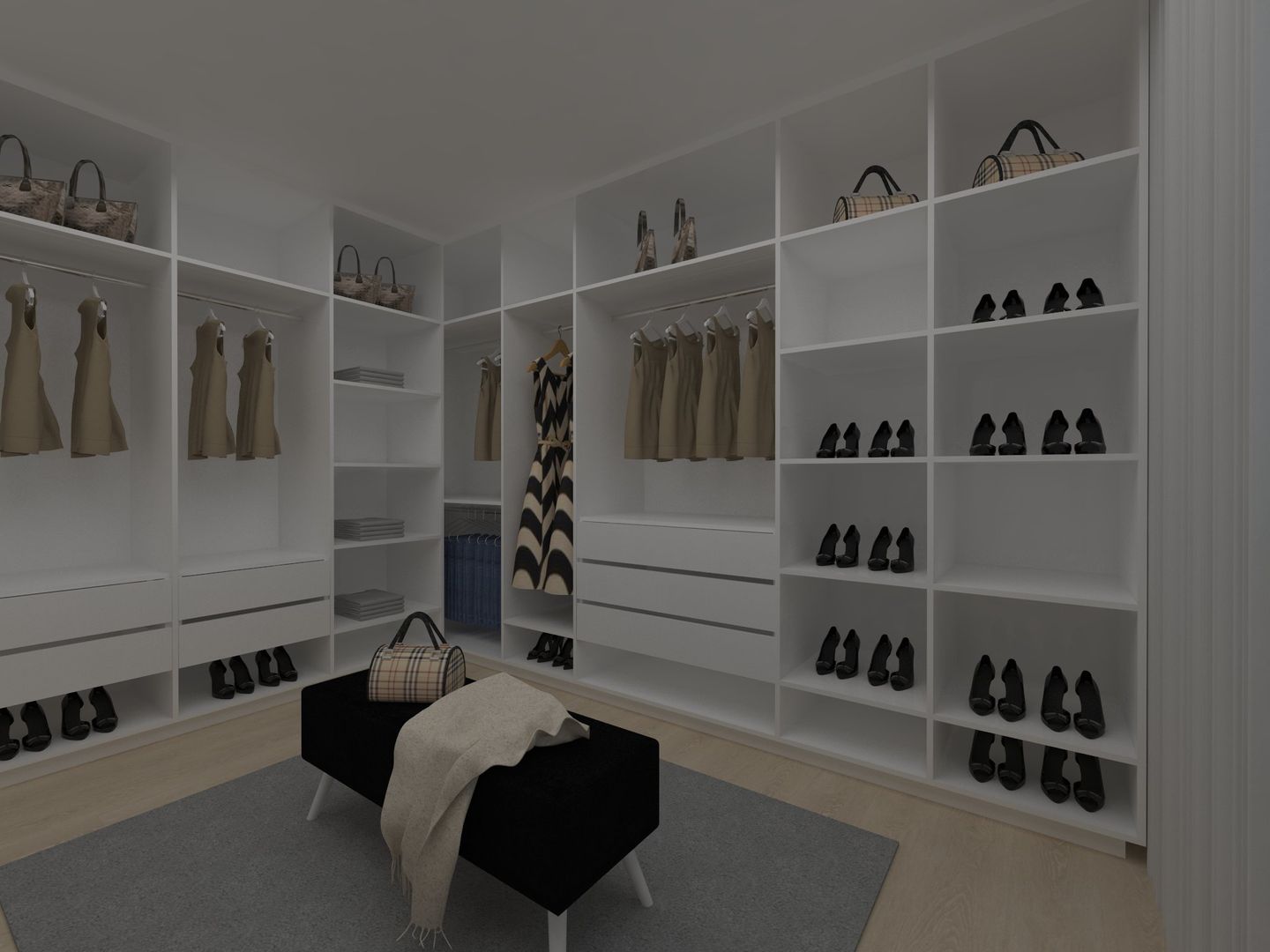 Walk-in-Closet, Minna Interiores Minna Interiores Modern dressing room