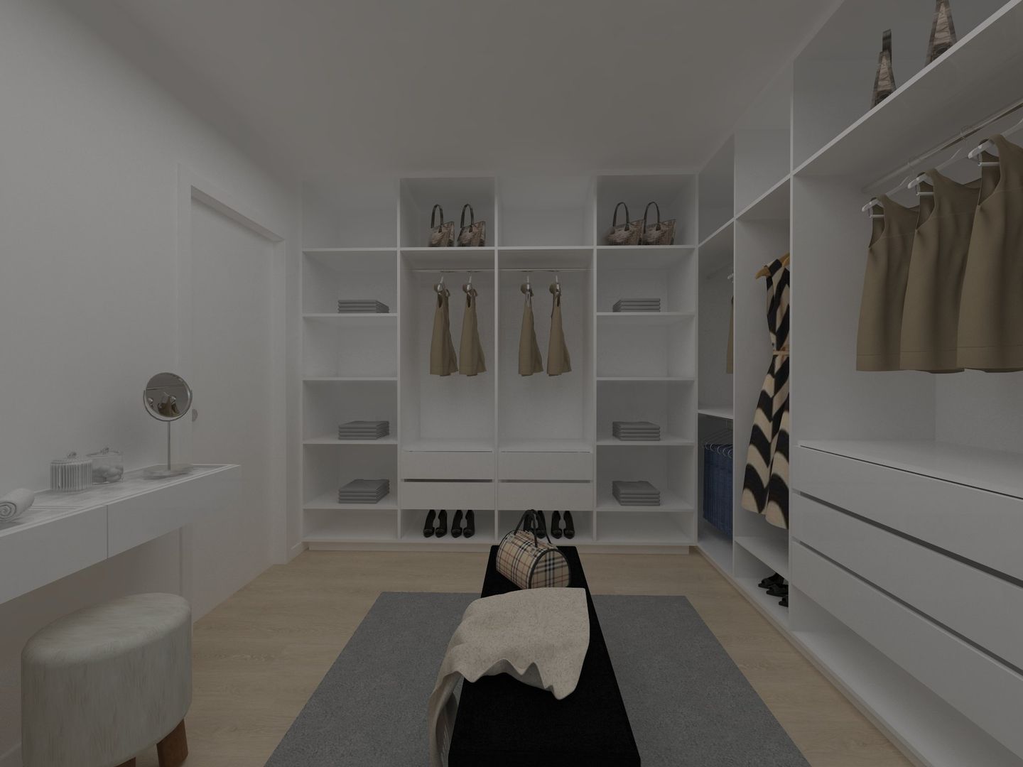 Walk-in-Closet, Minna Interiores Minna Interiores Vestidores modernos