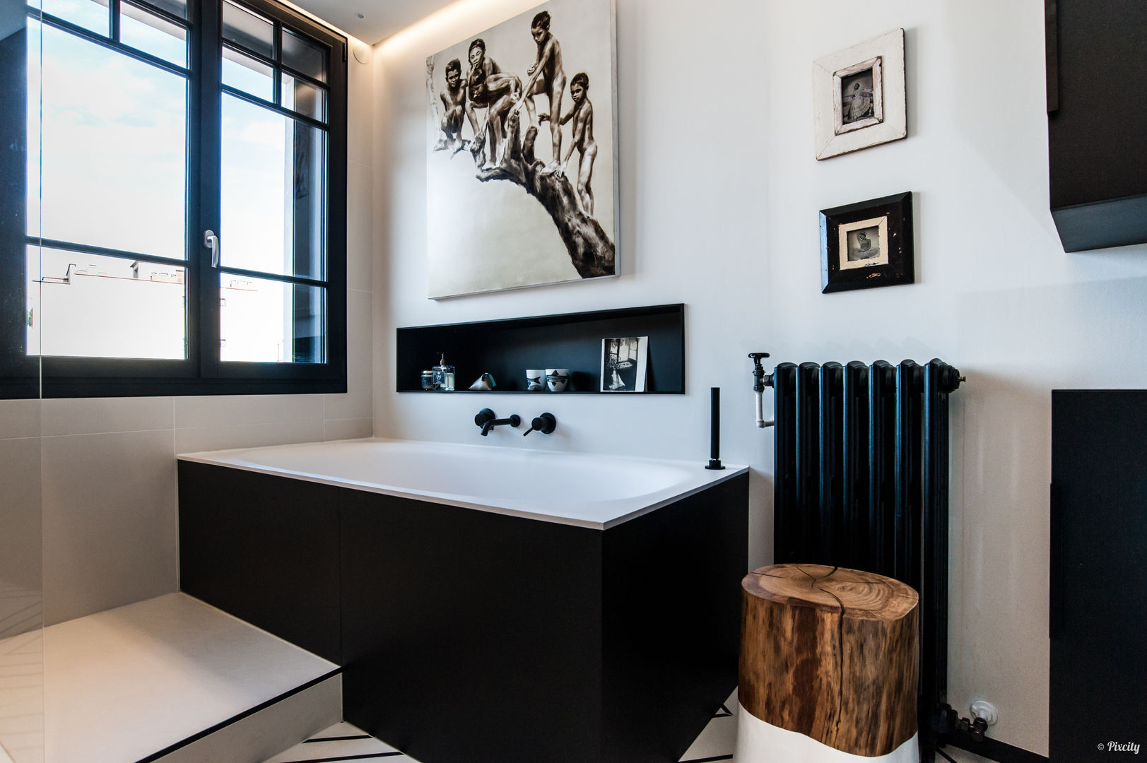 Salle de Bain Labyrinthe, Maison Gomez Maison Gomez Baños de estilo moderno