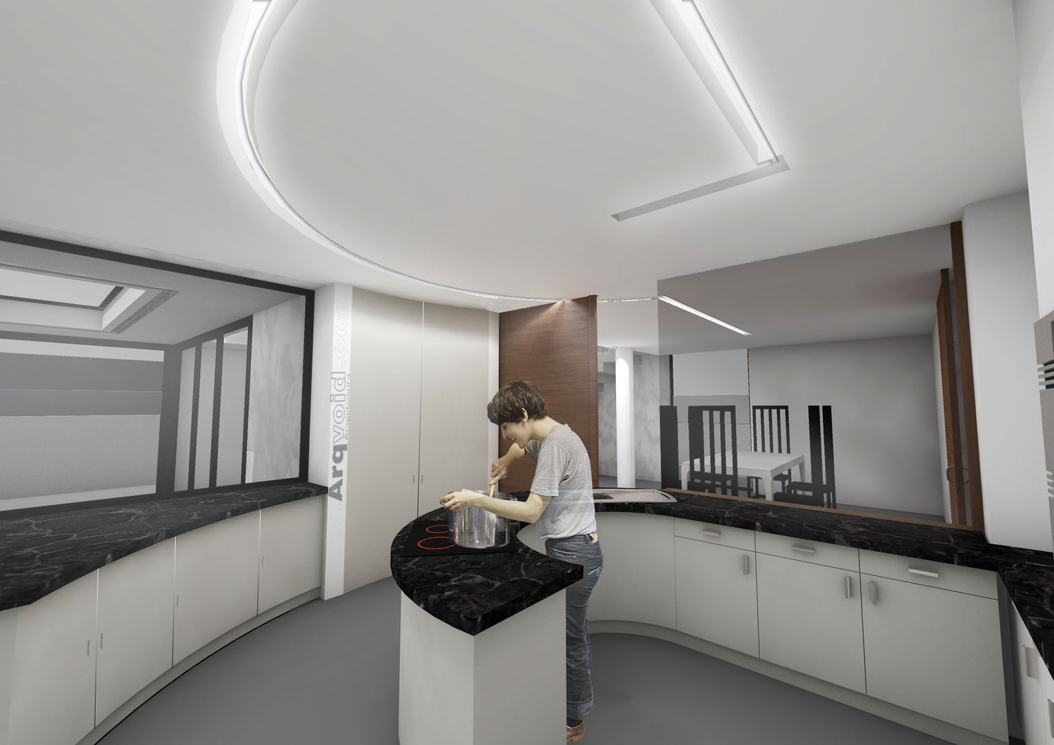 Projecto de arquitectura para moradia unifamiliar ultramoderna - Vila ...