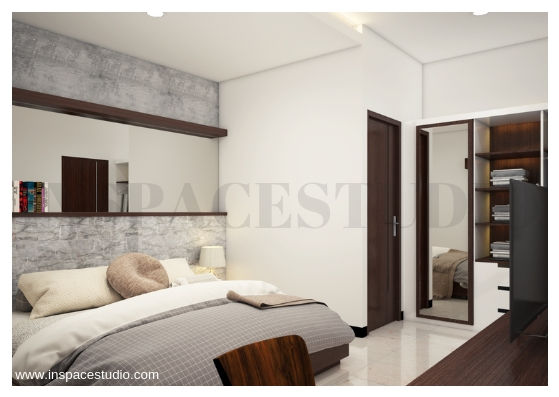 CB 02 Apartment Bandung, Inspace Studio Inspace Studio غرفة نوم