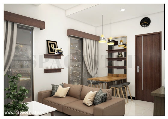 CB 02 Apartment Bandung, Inspace Studio Inspace Studio Ruang Keluarga Modern