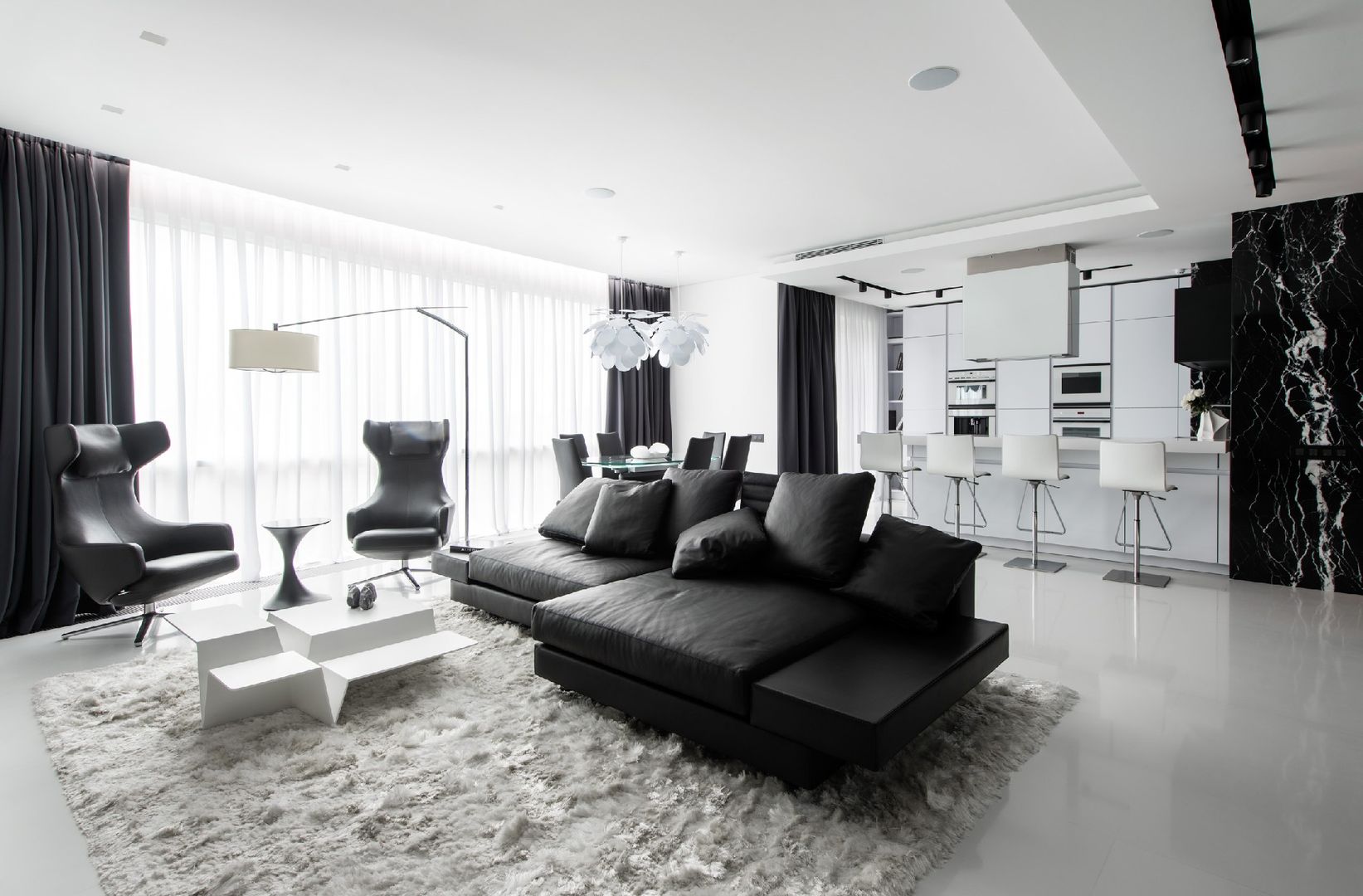 Кутузовская Ривьера II, Geometrix Design Geometrix Design Modern living room