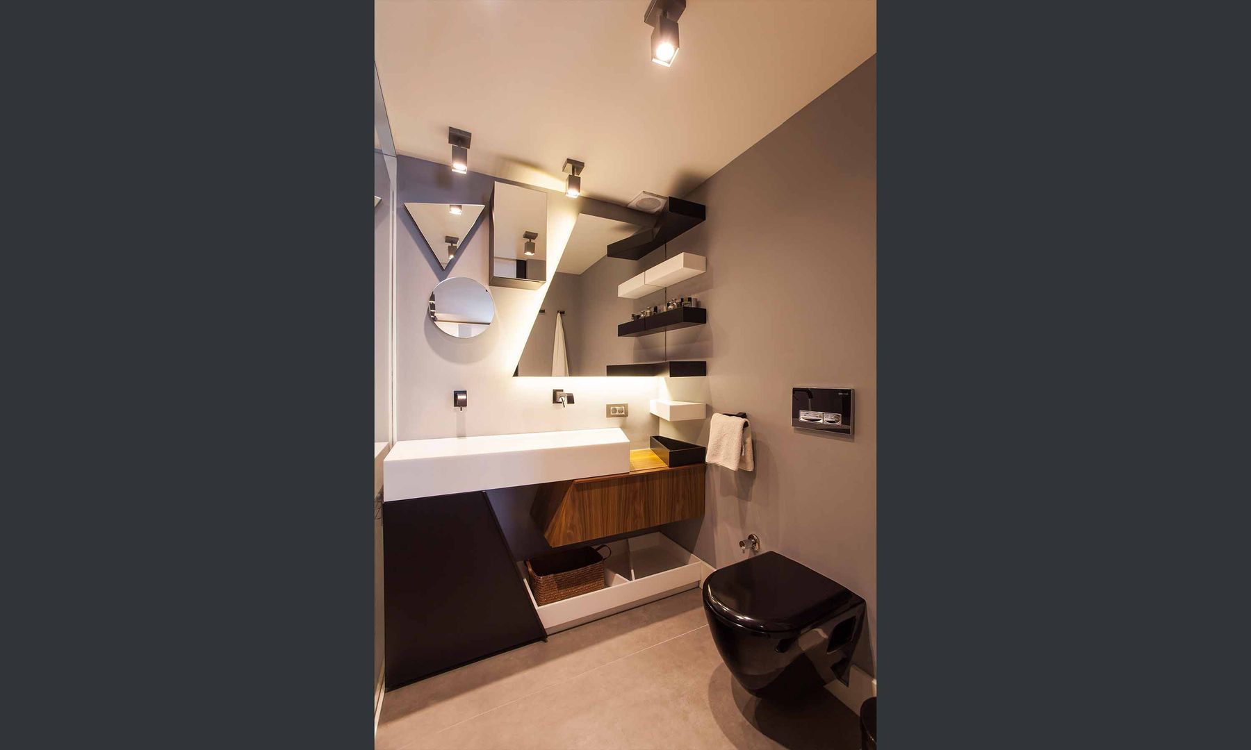 Şekeroğlu Residential, Pebbledesign / Çakıltașları Mimarlık Tasarım Pebbledesign / Çakıltașları Mimarlık Tasarım Ванная комната в стиле модерн