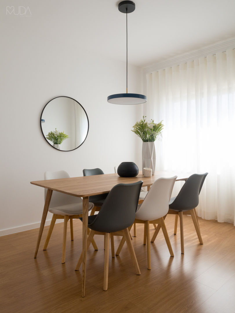 JS Apartment - Sintra, MUDA Home Design MUDA Home Design Modern dining room