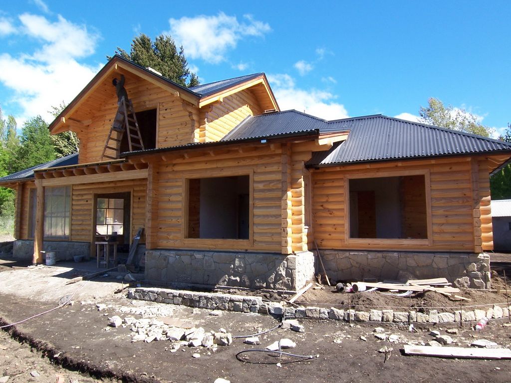 Casa Amancay Ι San Martín de los Andes, Neuquén. Argentina., Patagonia Log Homes - Arquitectos - Neuquén Patagonia Log Homes - Arquitectos - Neuquén Dom jednorodzinny