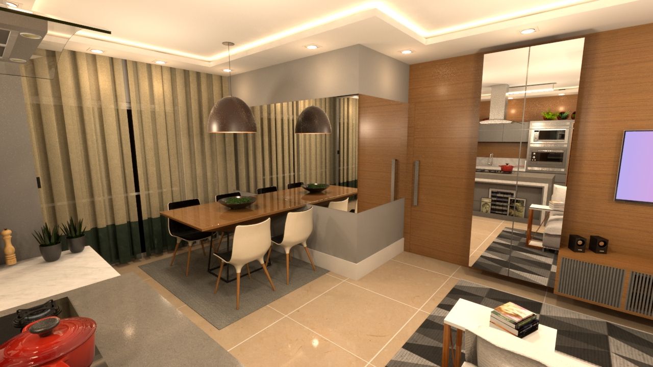 Sala integrada, Revisite Revisite Modern dining room