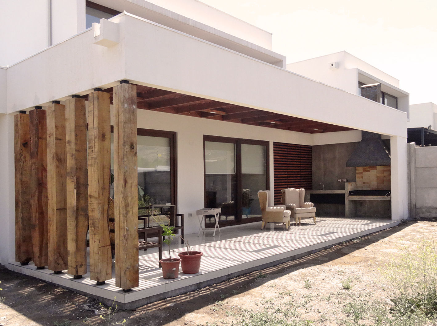 Quincho San Anselmo, 30m2, Chicureo, m2 estudio arquitectos - Santiago m2 estudio arquitectos - Santiago Flat roof