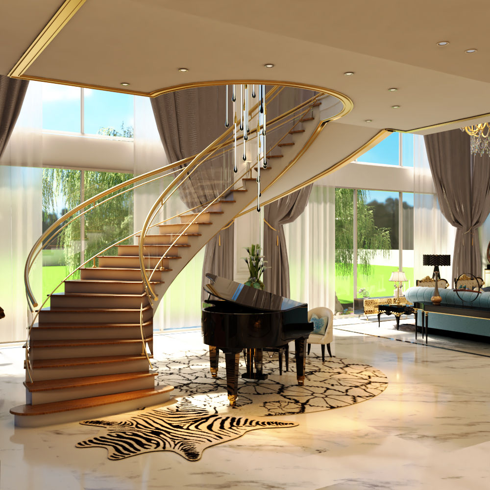 Luxury Bungalow, Norm designhaus Norm designhaus Stairs
