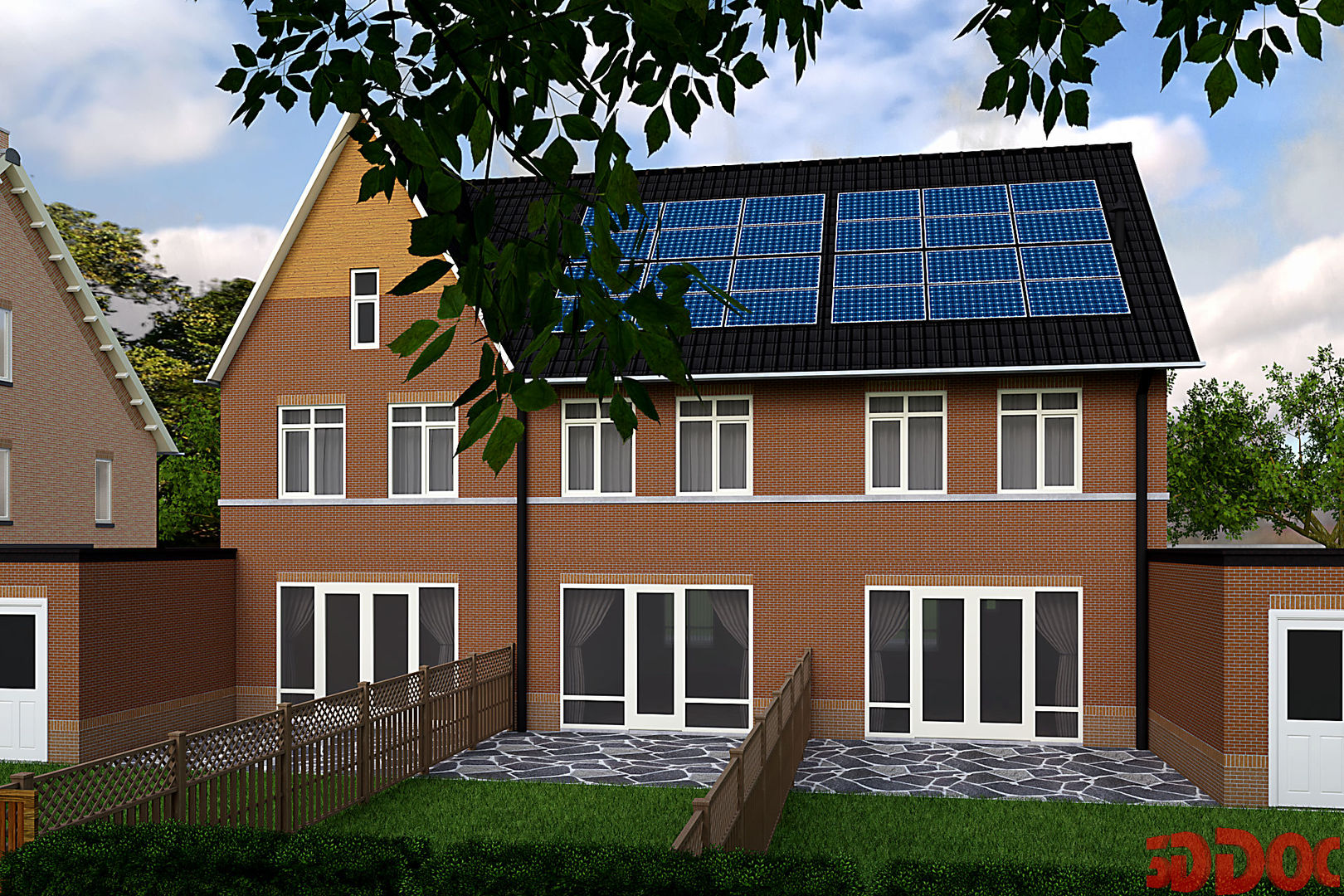 Nieuwbouw woningen, 3DDOC 3DDOC Multi-Family house Bricks