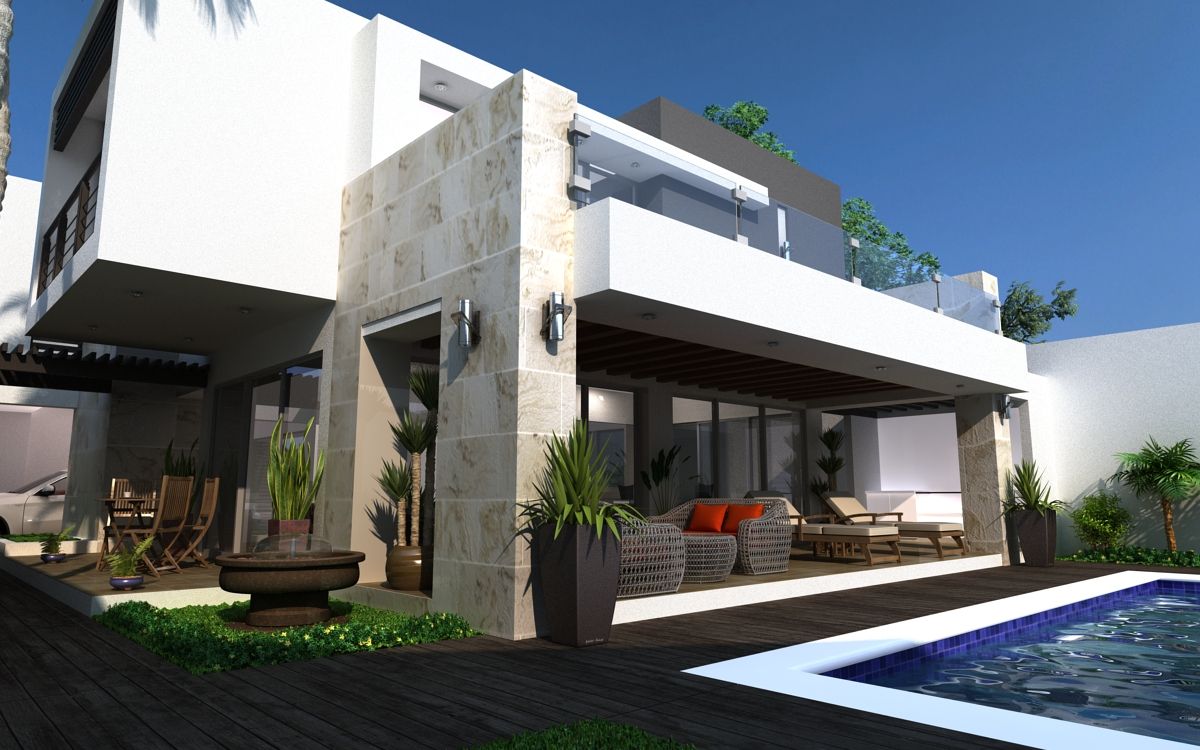 Residencia en Tijuana, OLLIN ARQUITECTURA OLLIN ARQUITECTURA Garden Pool