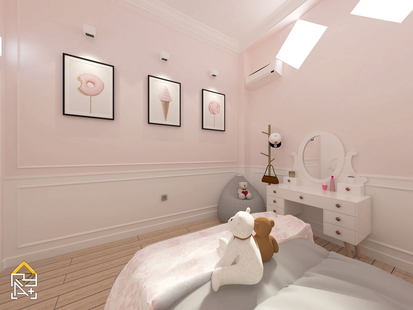 Girl Bedroom Make over @ West jakarta, JRY Atelier JRY Atelier Camera da letto piccola