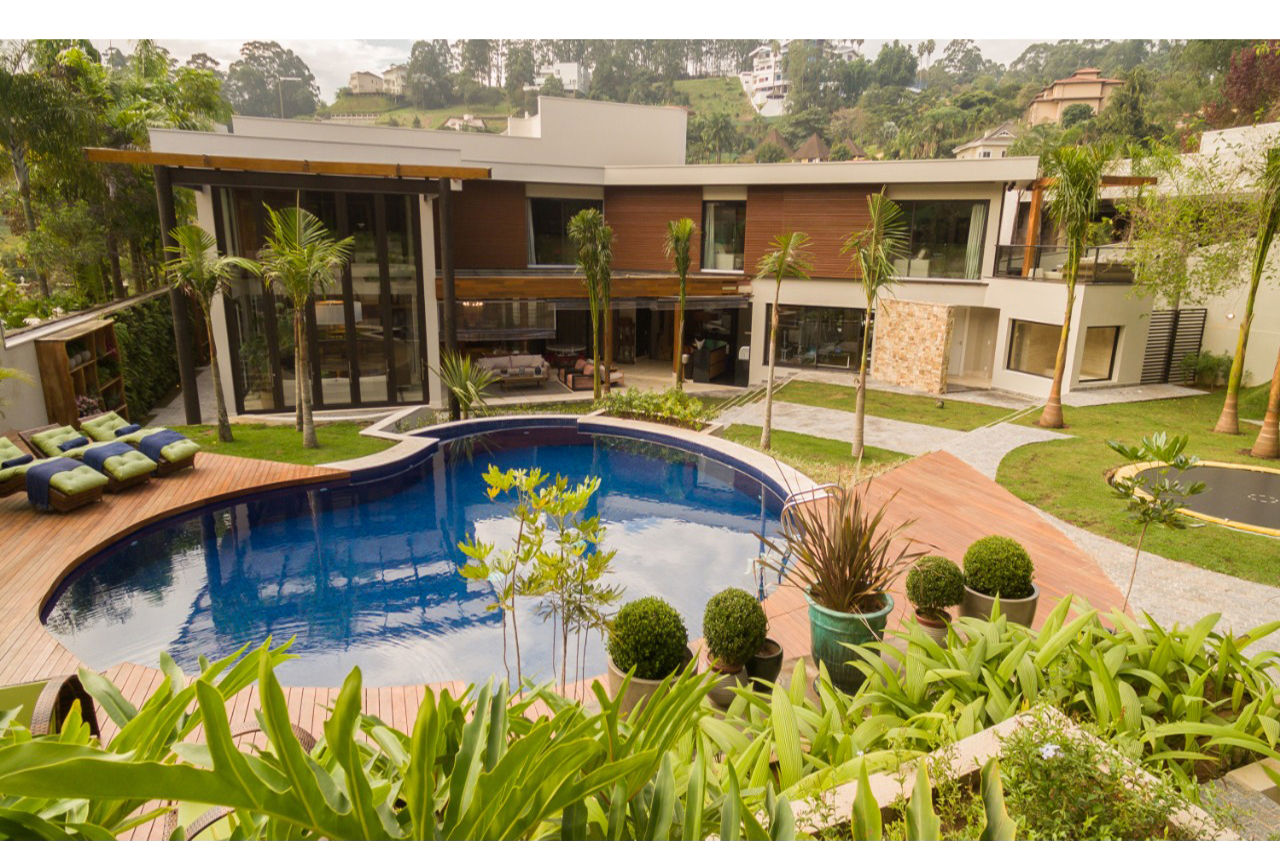 Residencia em Tamboré - SP, Atelier C2H.a Atelier C2H.a Casas unifamiliares