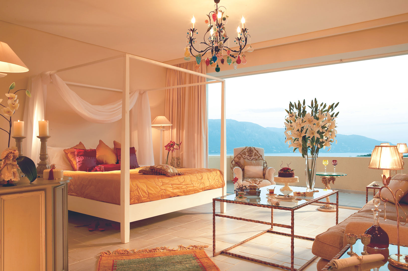 Soluzioni luminose SIRU per Eva Palace Grecotel Luxury Hotel, siru srl siru srl Eclectic style bedroom