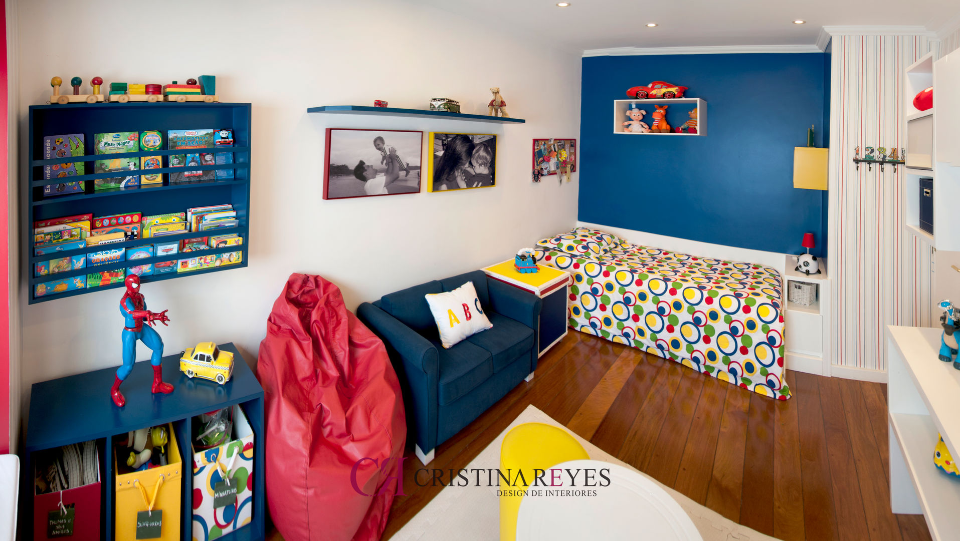 Quarto infantil, Cristina Reyes Design de Interiores Cristina Reyes Design de Interiores ห้องนอนเด็กชาย