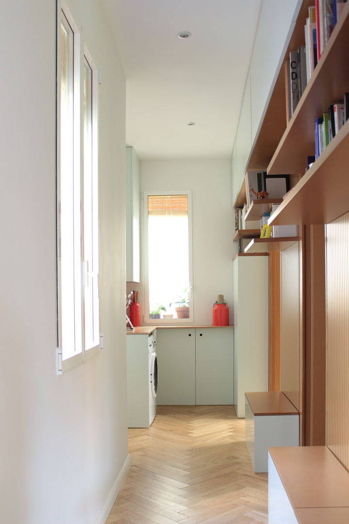 REFORMA LI, fic arquitectos fic arquitectos Eclectic style corridor, hallway & stairs