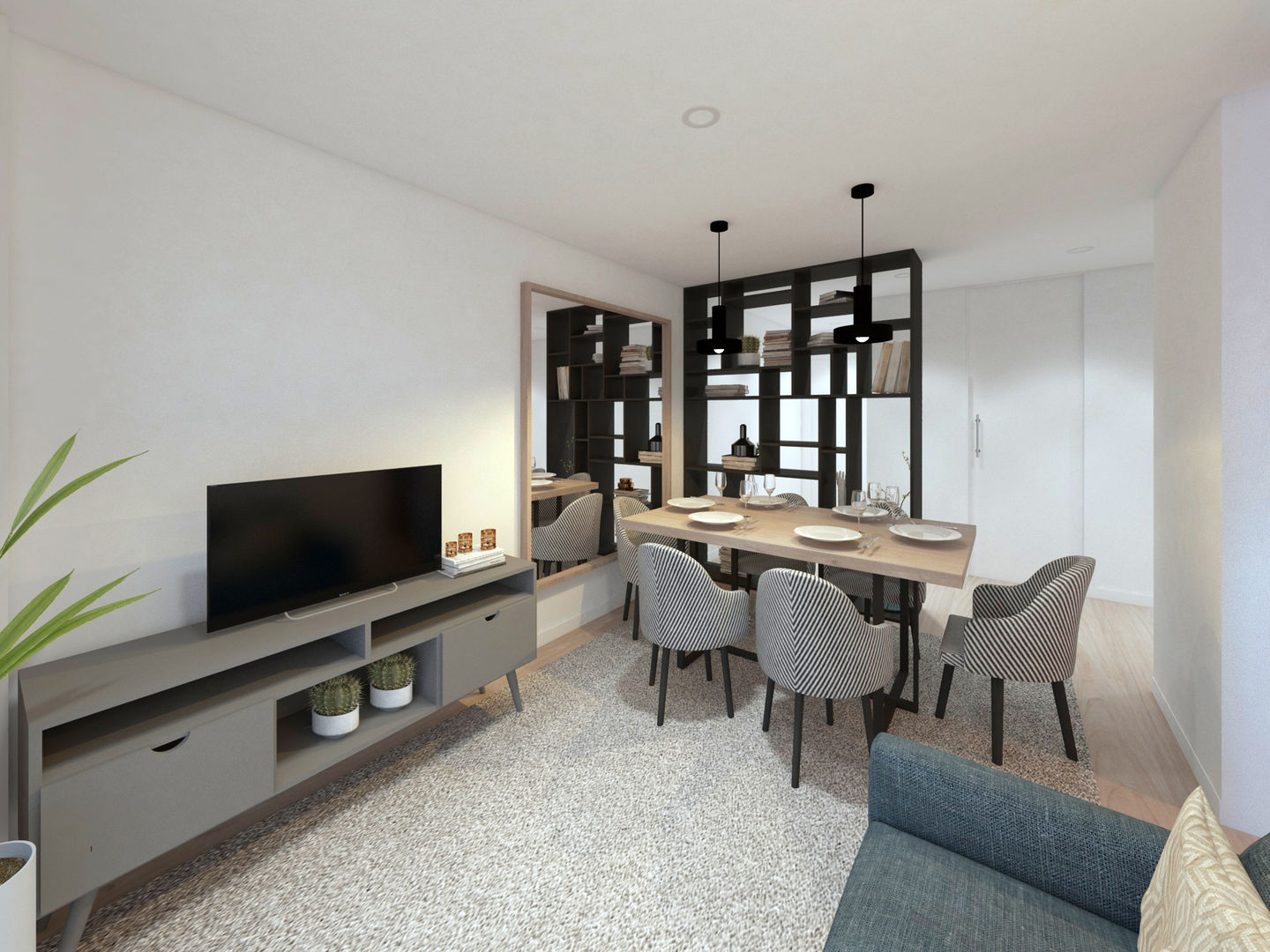 Apartamento, Antas - Porto, MIA arquitetos MIA arquitetos Modern living room MDF