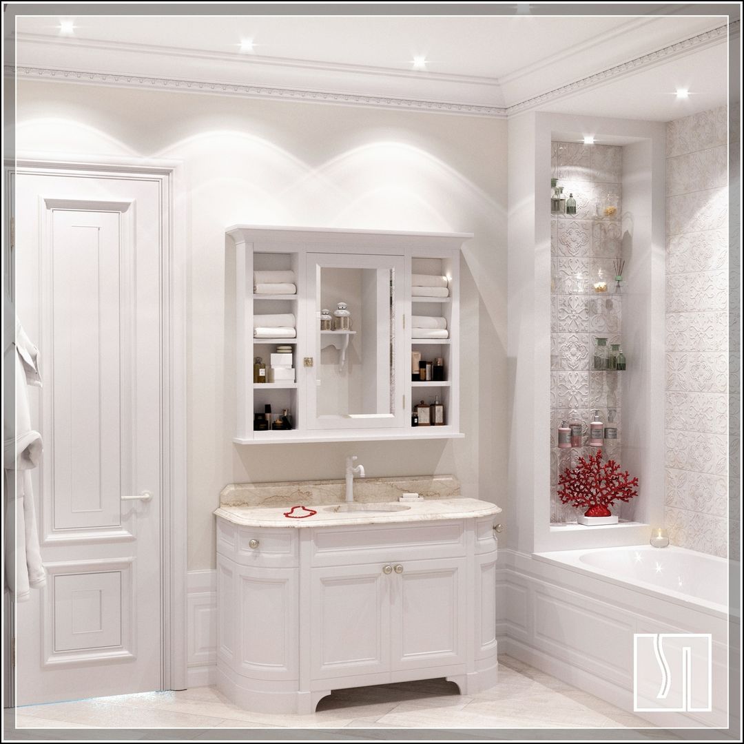 Бизе, Студия дизайна Светланы Исаевой Студия дизайна Светланы Исаевой Classic style bathroom